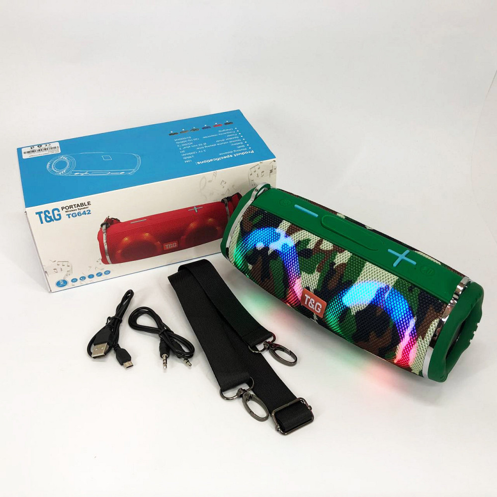 Колонка з підсвічуванням і зарядкою TG642, Колонка з підсвічуванням і світловою музикою RJ-24 Львів - фото 10