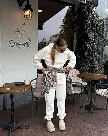 Женский теплый спортивный костюм двойка Двухсторонний плотный флис Одесса