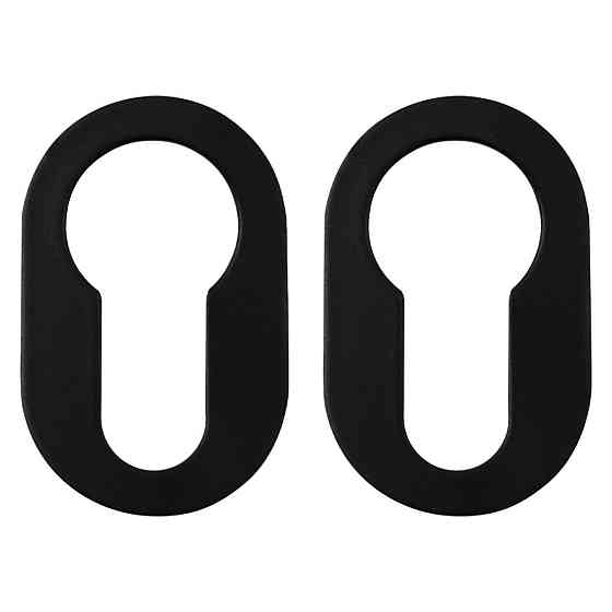 Дверна накладка під циліндр Nuda чорний матовий Київ