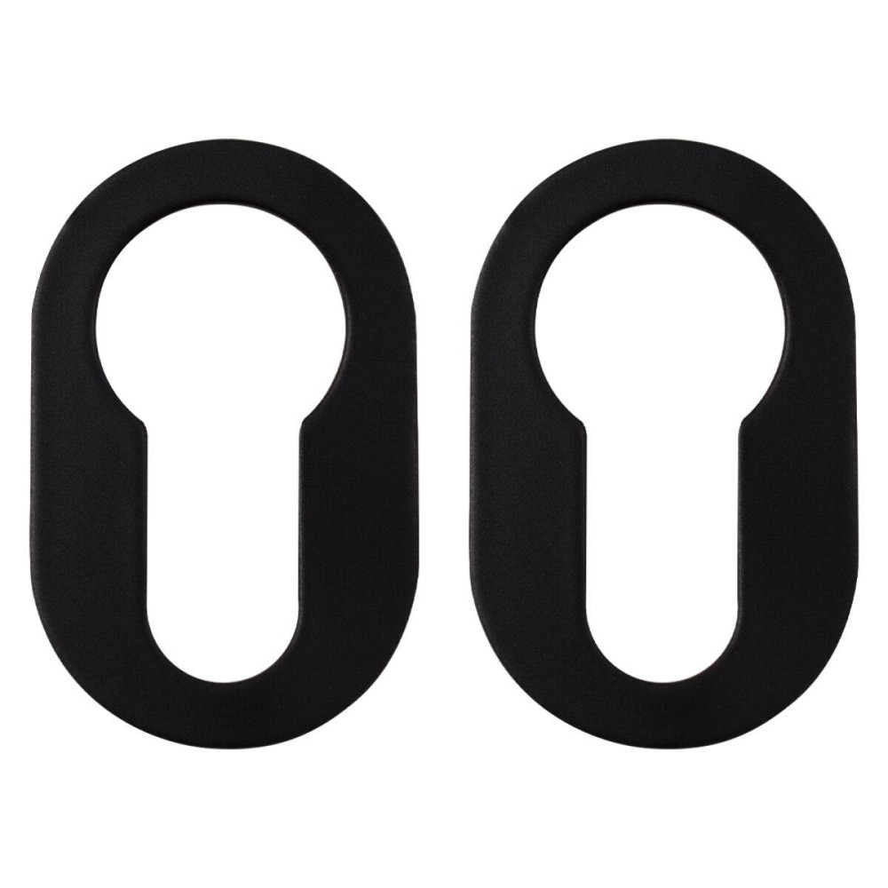 Дверная накладка под цилиндр Nuda черный матовый Киев - изображение 1