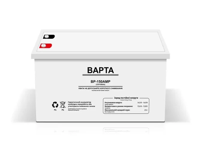 Аккумуляторная батарея 12В 150Аг 32.5кг Gel BAPTA BP-150AMP| Источник бесперебойного питания Киев - изображение 1