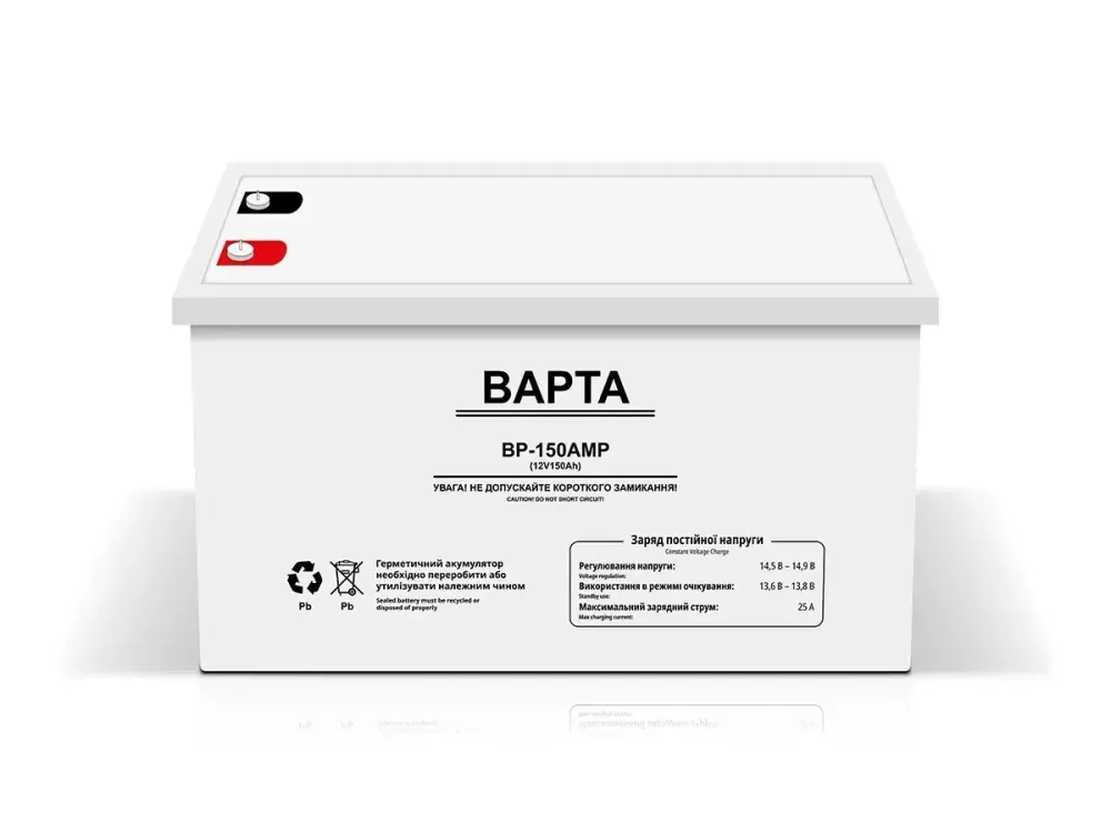 Акумуляторна батарея 12В 150Аг 32,5кг Gel BAPTA BP-150AMP | Джерело безперебійного живлення Одеса - фото 1