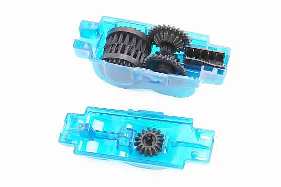 Мийка ланцюга з ручкою, 6 очищаючих роликів, синя Киев