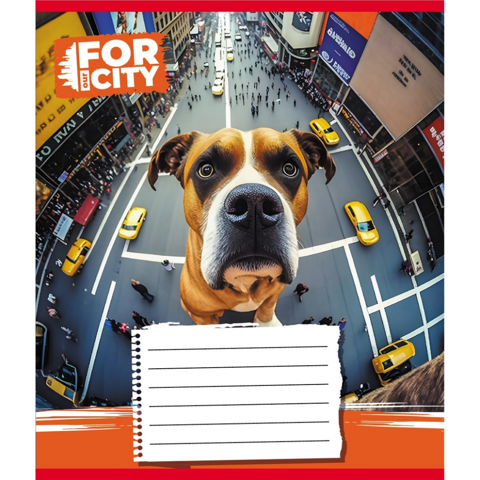 Зошит учнівський "Собака в місті" 024-560077L-4 в лінію, 24 аркуші Вінниця - фото 1