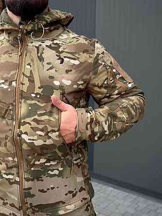 Весняний тактичний костюм софтшел мультикам, військова форма ЗСУ, бойовий комплект для служби та активного використання Львів