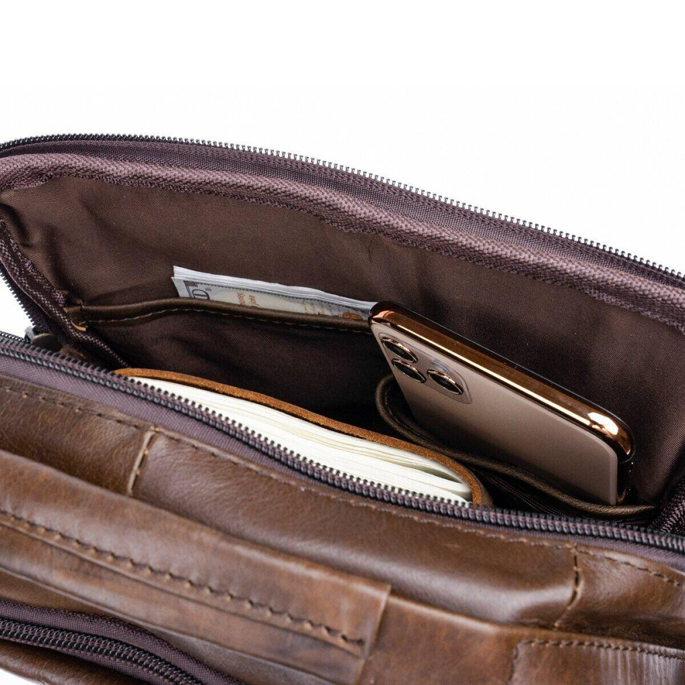 Сумка мужская Vintage 14764 Коричневая Киев - изображение 7