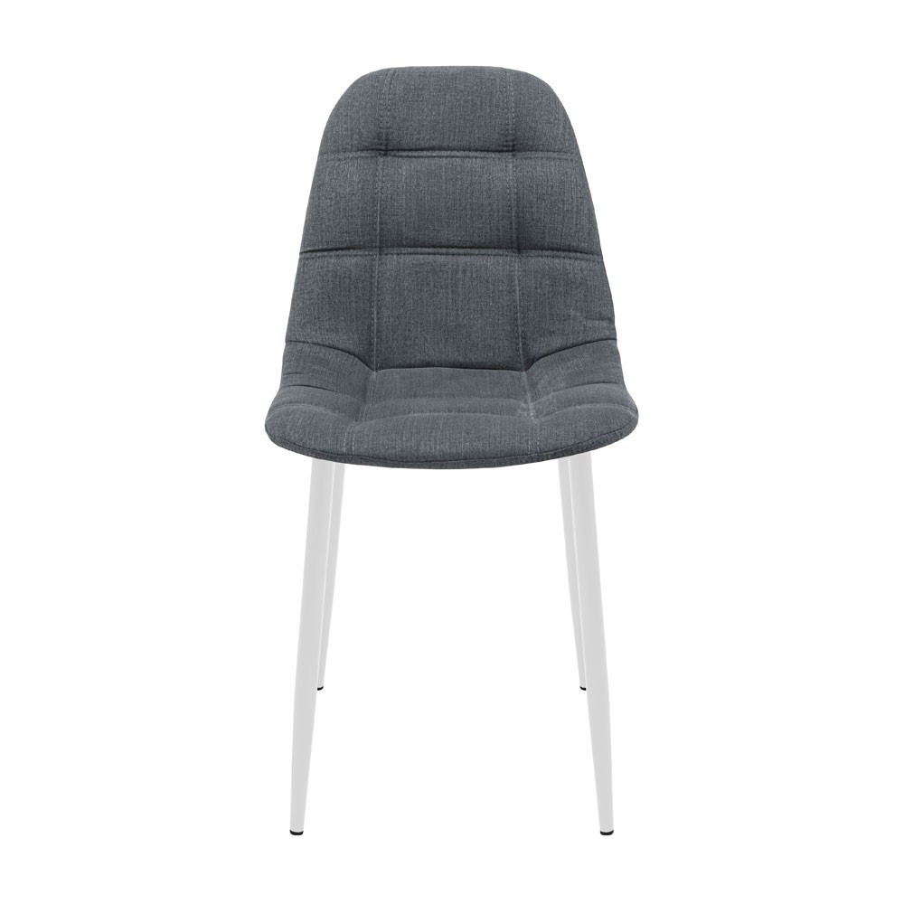 Стілець крісло м'який SplitDesign U Sorrento 98 білі ніжки Сірий Київ - фото 2