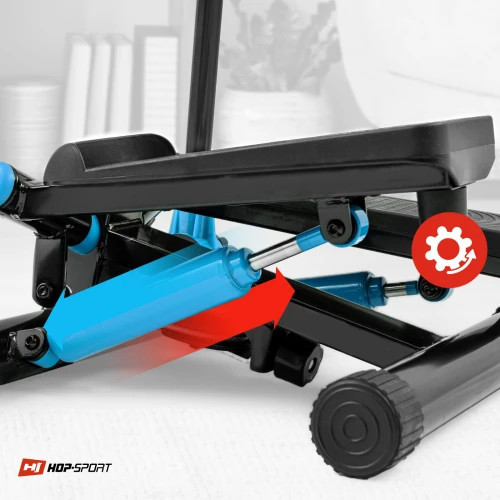 Степпер HS-045S Slim для домашніх тренувань фітнесу, кардіо та схуднення, компактний тренажер для ніг і сідниць Київ - фото 7