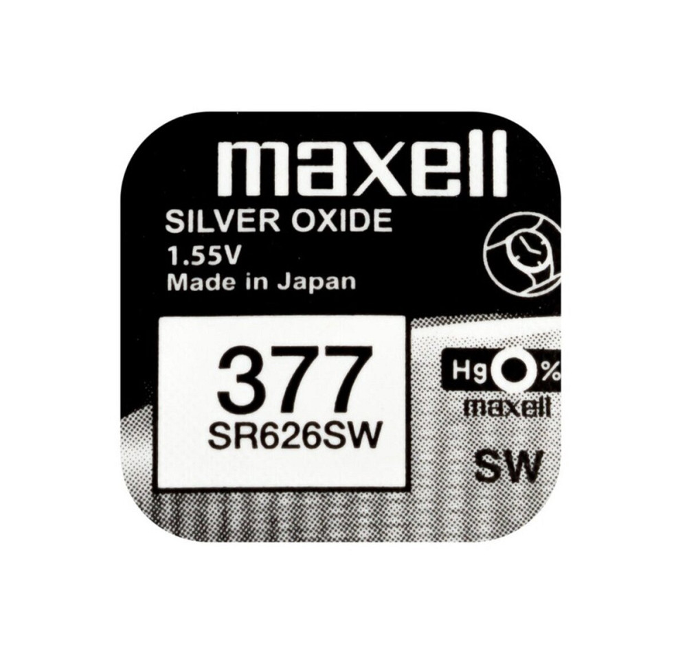 Батарейка MAXELL SR626SW 1PC EU MF (377) A 1шт (M-18292000) (4902580132248) Київ - фото 1