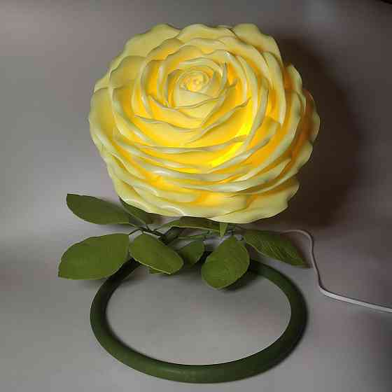 Світильник-нічник "Лімонна троянда" Дніпро