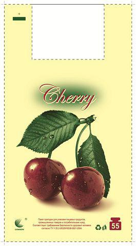 Пакет з ручками майка тип FA 30см. 55см. Вишня, Комсерв (100шт) Харків - фото 1