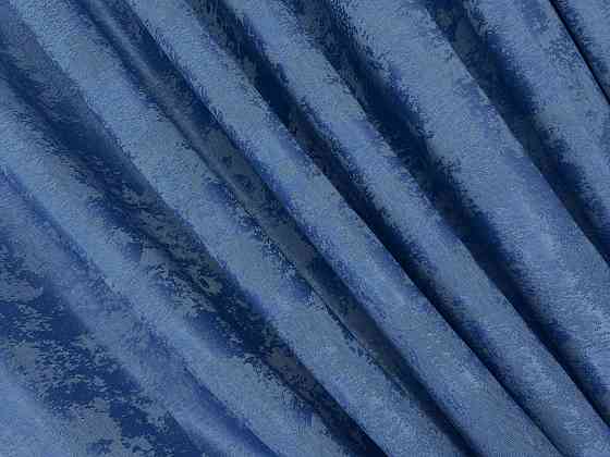 Комплект штор VR-Textil Жакард Мармур 200х270 2шт і Тюль 500х270 1149ш-1529т Синій з білим 71-182/6 Київ