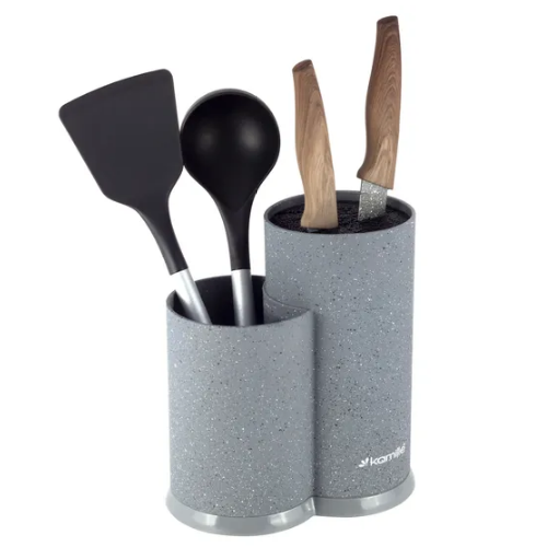 Підставка для ножів 22см (чорн.мармур,білий мармур,сiрий мармур) 7607 KAMILLE Житомир - фото 2