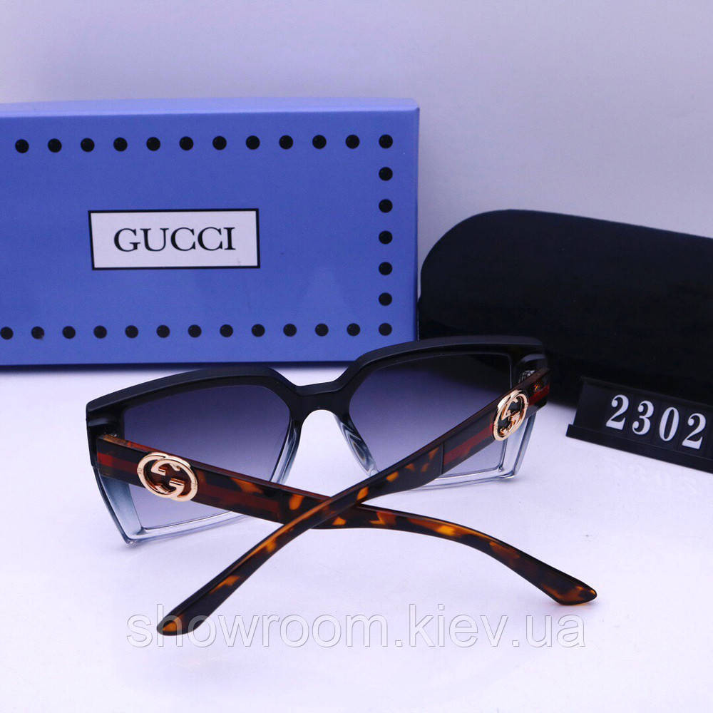Жіночі стильні сонцезахисні окуляри GG (2302) Київ - фото 3