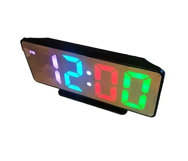 Настільний цифровий годинник VST-888H з RGB підсвічуванням від USB і функцією будильника, стильний і яскравий Одеса - фото 3