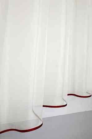 Кухонная гардина VR-Textil № 036к арка молочный с красным 280х170 см (52-0243) Киев