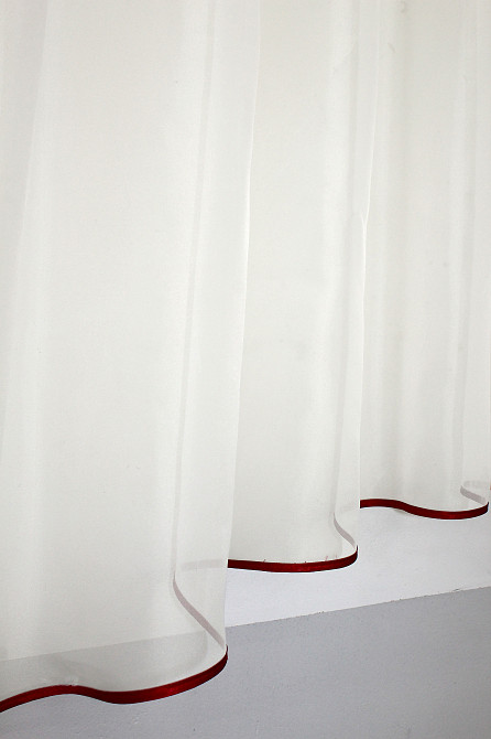 Кухонная гардина VR-Textil № 036к арка молочный с красным 280х170 см (52-0243) Киев - изображение 5