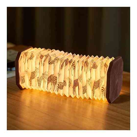 Світильник-гармошка на акумуляторі Velvet Accordion Zebra Gingko (Коричневий) Вінниця