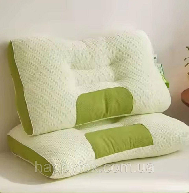 Нова ортопедична 3-D бамбукова подушка для сну,з вуглецевого волокна,антибактеріальна.Профілактика с Львов - изображение 1