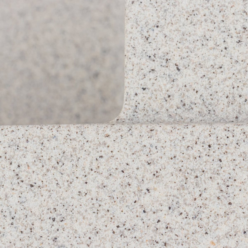 Гранітна мийка для кухні VALESO SOLID 7843 матова Сірий Коломыя - изображение 7