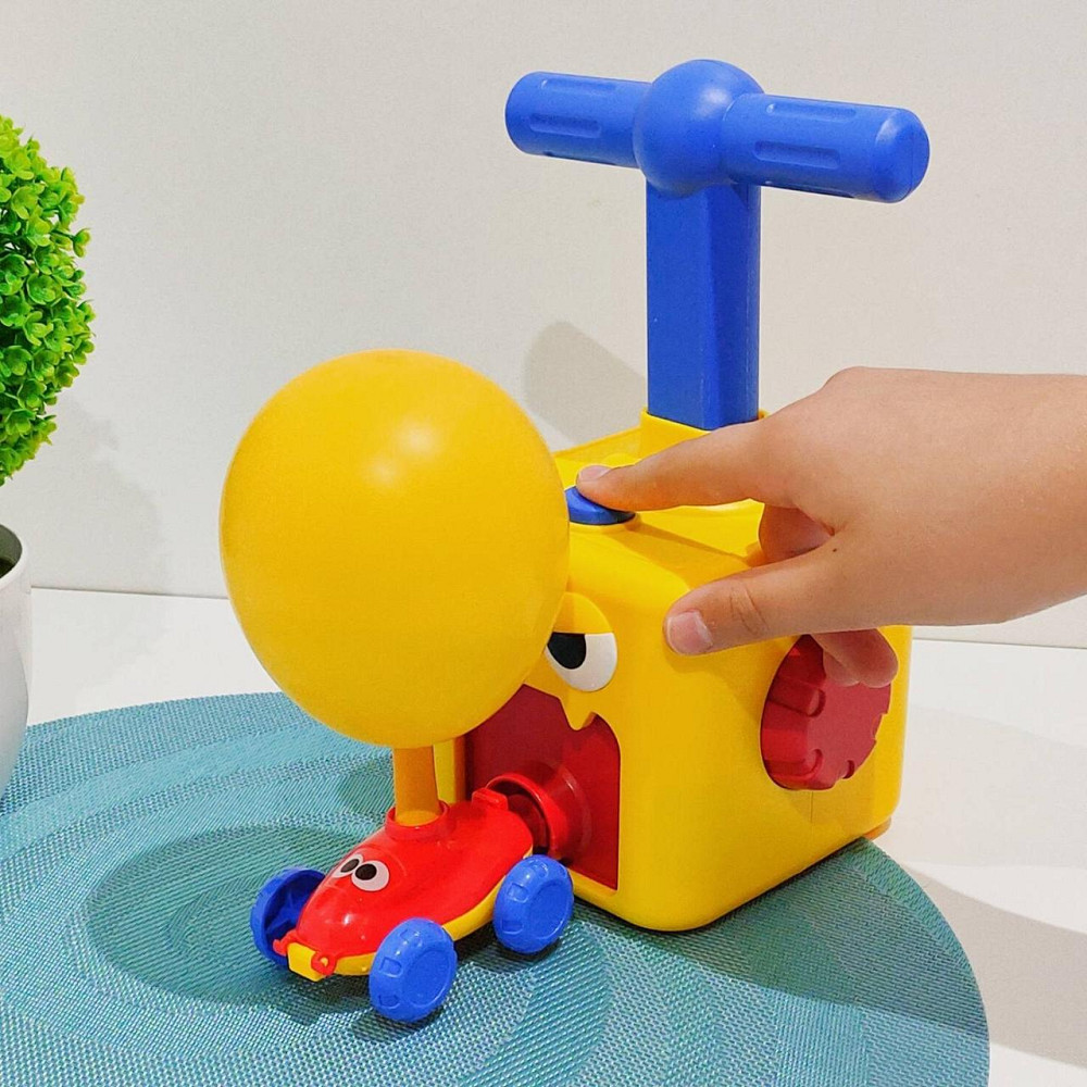 Установка з повітряними кульками Монстрік 2 машинки пакетик з кульками механічний принцип запускник Жовта (KB 133) Чернігів - фото 5