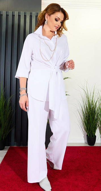 Белый брючный костюм (50) Киев - изображение 5
