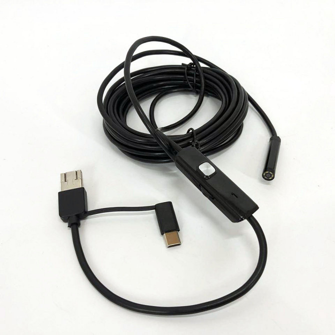 Usb Android Ендоскоп для смартфона 2 м 7 мм, Камера ендоскоп для авто, Гнучкі YQ-222 технічні ендоскопи Київ - фото 3