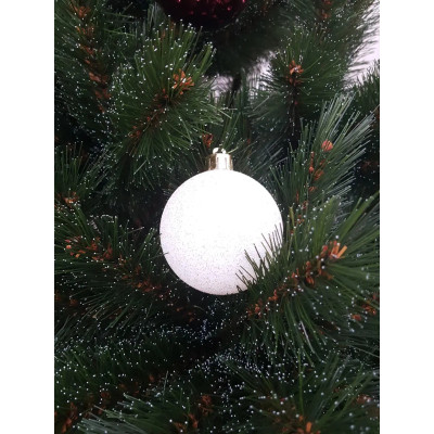 Елочная игрушка Chomik пластикові кульки компл. 16 шт, 6см, бордо (5900779853140_3) Винница - изображение 6