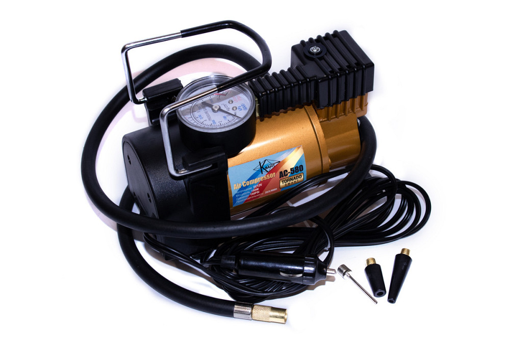 Компресор автомобільний КВАНТ AC-580 12В з аналоговим датчиком тиску Харків - фото 4