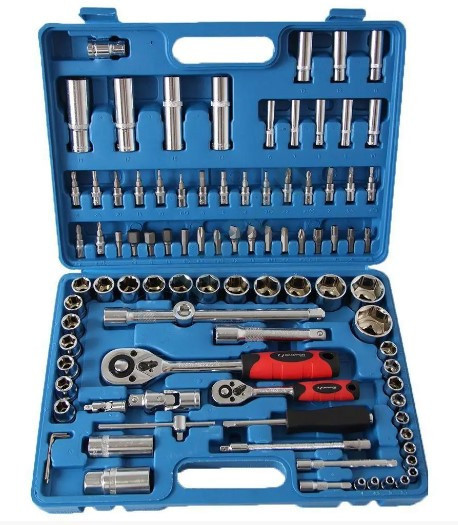 Набір інструментів OX-249M 1/2" та 1/4" 94 предмети для авто та ремонту з пластиковим кейсом Одеса - фото 1