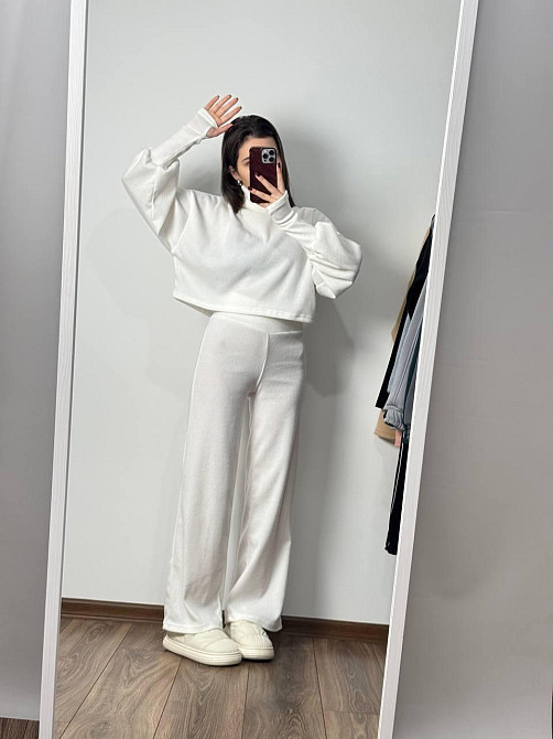 Женский базовый теплый костюм: кофта и штаны Турецкая Ангора Одесса - изображение 3