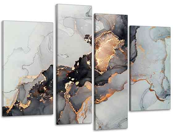 Модульна картина у спальню, вітальню Абстракція Art-618_4 90x132 см Київ