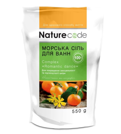 Морська сіль для ванн 550гр Romantic dance Nature CODE Житомир