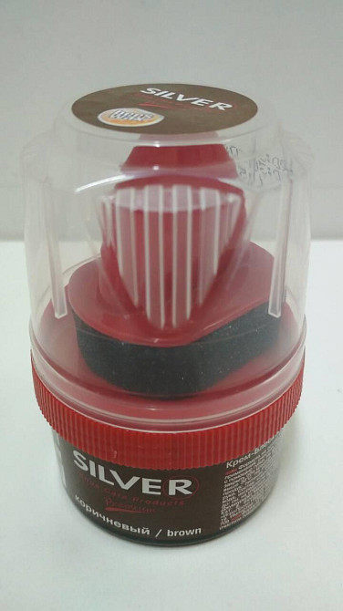 Крем для взуття "Silver Premium" банка 55ml коричневий (1 шт.) Харків - фото 1