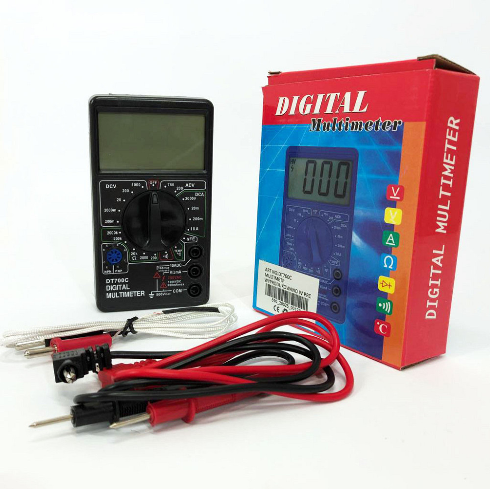 Тестер электрический мультиметр DT 700C, Точный автомобильный мультиметр, Мультиметр HU-690 для электротехники Киев - изображение 8
