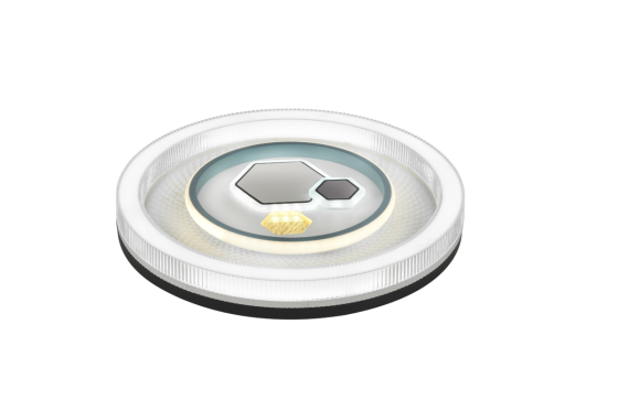 Світлодіодна пристельова люстра VALESO 2H-004, Білий+Чорний Коломия