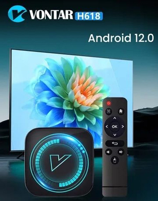 VONTAR H618 8K 4/32 приставка 8K Android 12 Smart TV медиаплеер. Киев - изображение 4