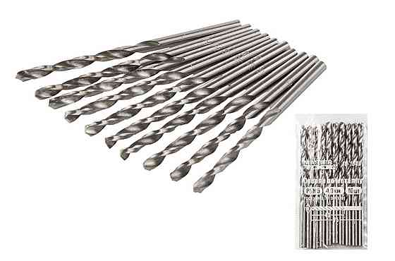 Свердло для металу MASTERTOOL HSS 4,0х75 мм WHITE 10-1040 Рівне