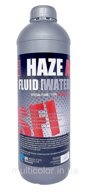 Рідина для генераторів туману SFI Haze "A" Fluid Water 1л Київ - фото 1