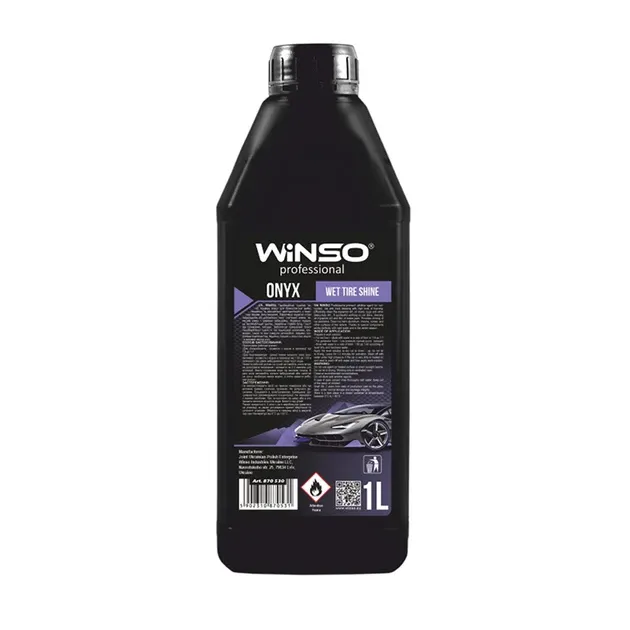 Чорніння гуми WINSO Onix Wet Tire Shine 1л – Блиск, догляд і захист для шин Ковель - фото 2