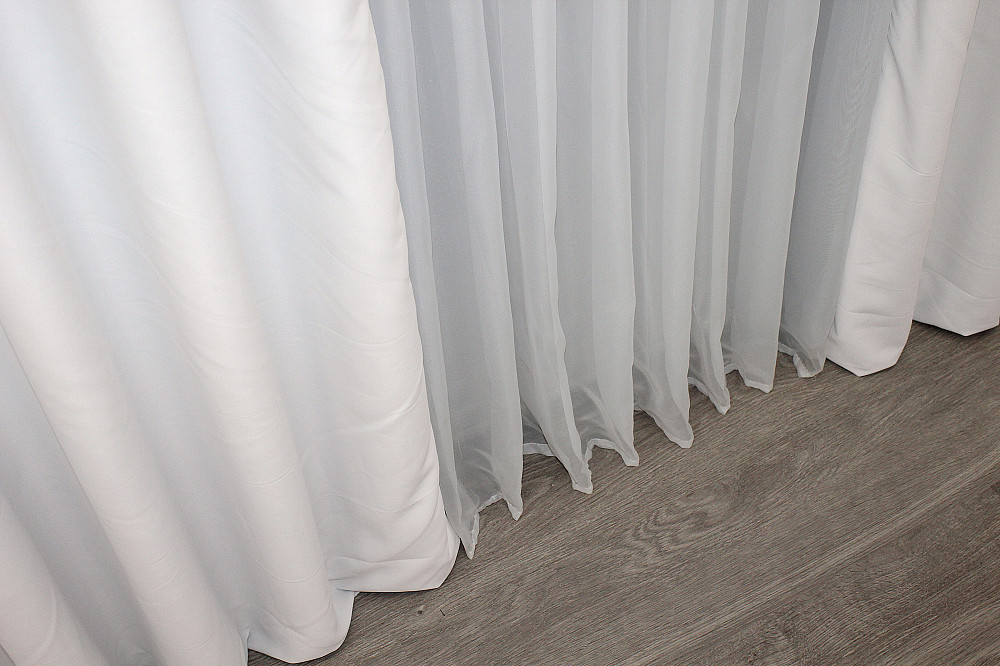 Комплект готових штор VR-Textil Блекаут Midnight № 1223ш Світло-сірий 150х270 см 2 шт (33-1048) Київ - фото 7