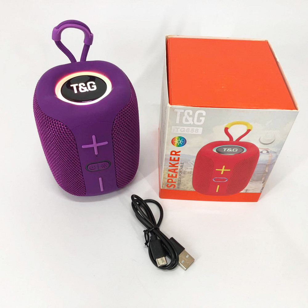 Блютуз колонка с зарядкой от usb, Маленькая колонка с подсветкой Портативная led подсветкой SV-30 Львов - изображение 11