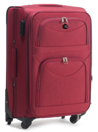 Валіза тканинна WINGS 6802 середня бордова 4 колеса Київ