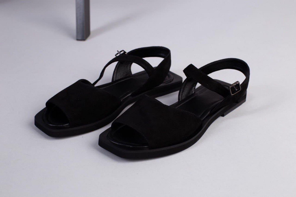 RONE Босоніжки жіночі RONE 543 чорні (літо, замша натуральна) (3936) Коломыя - изображение 2