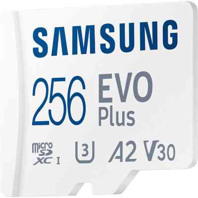 Карта пам&apos;яті Samsung 256GB microSD class 10 UHS-I U3 V30 A2 EVO Plus (MB-MC256SA/EU) Вінниця