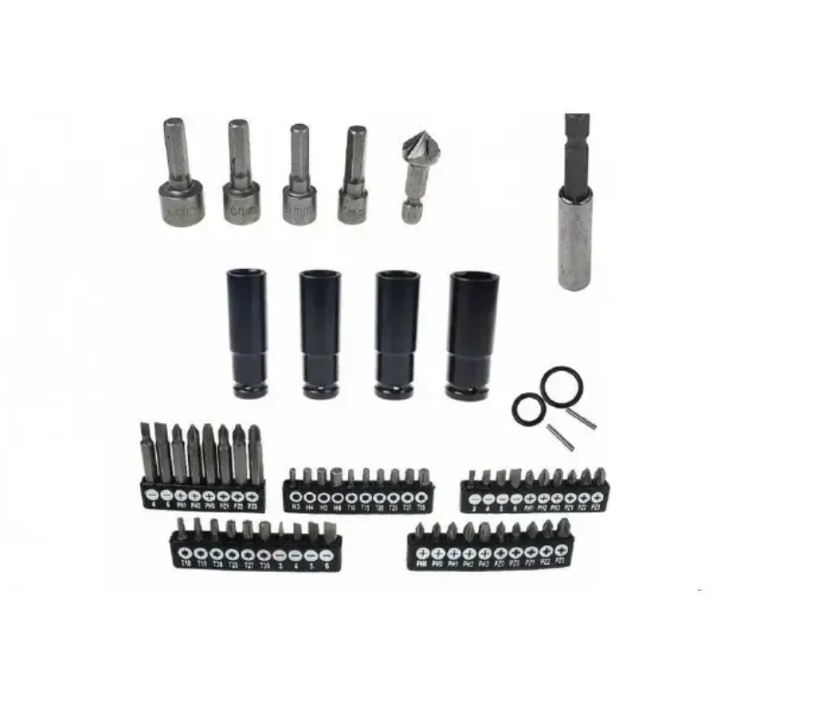 Акумуляторний набір інструментів 3 в 1: дриль-шуруповерт 24В, гайковерт 24.4В, викрутка 3.6В, 71 аксесуар Одеса - фото 10