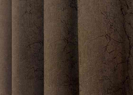 Комплект коротких штор VR-Textil Жаккард Viva Marmo № 1783ш Коричневый 130х170 см 2 шт (35-0371) Киев