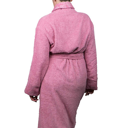 Махровий халат GM Textile 100% бавовна 400 г/м2 (Рожевий) XL-XXL Суми - фото 7