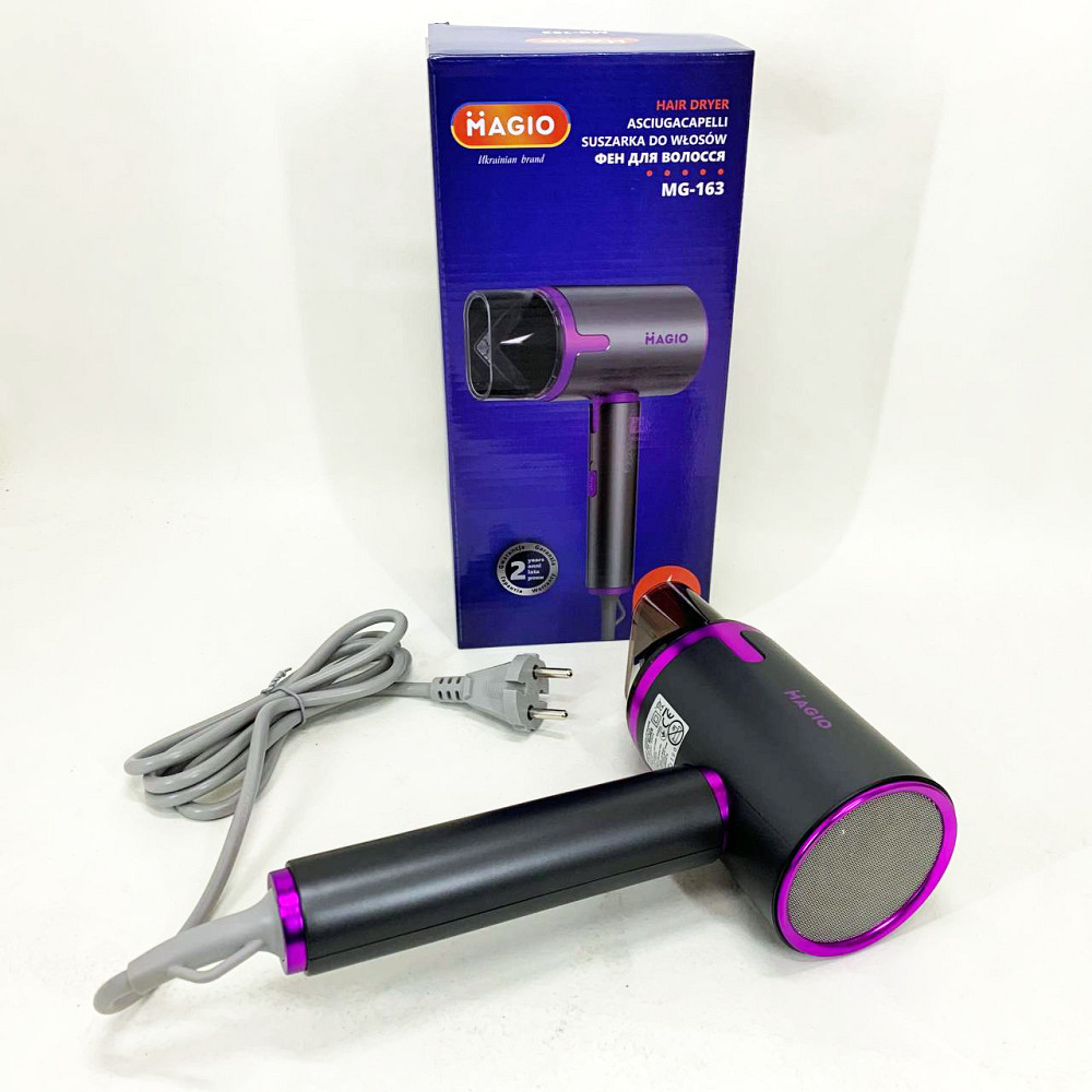 Функціональна щітка для сушіння Magio, Фен для укладання з холодним обдувом Фен дому та подорожей WD-15 Львів - фото 4