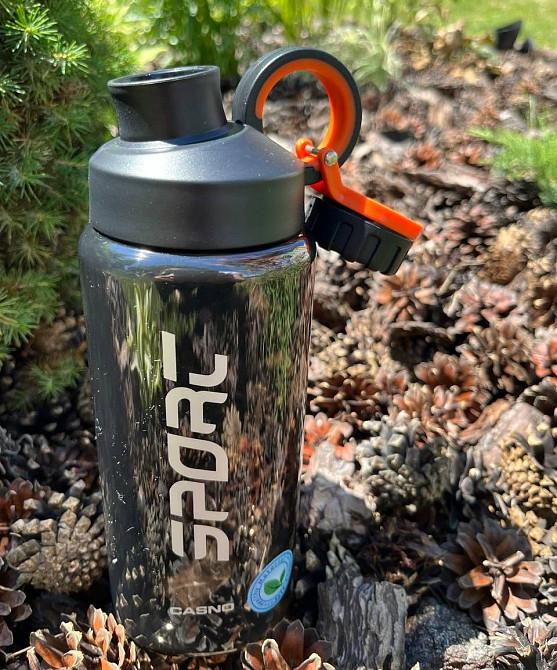 Пляшка для води CASNO 800 мл KXN-1235 Чорна Каменское - изображение 6